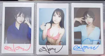 에렌쿠우 친필 사인 폴라로이드 3장 세트 2