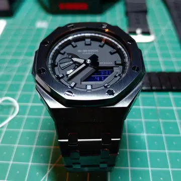 CASIO G-SHOCK GA-2100 커스텀 메탈 베젤 밴딩