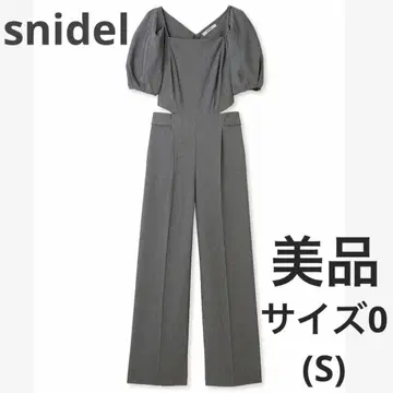[새상품급] SNIDEL 스나이델 / 사이드 슬릿 올인원 그레이 0 S