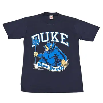 80s DUKE Blue Devils 티셔츠 USA M 네이비