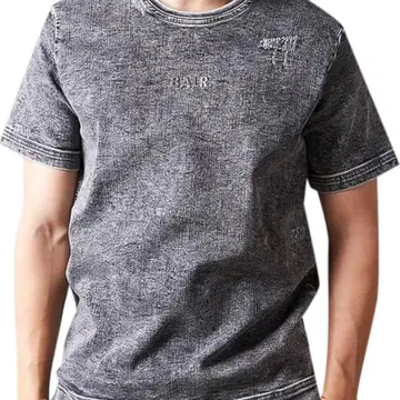 BALR. 보라 로고 메탈 플레이트 데미지 가공 티셔츠