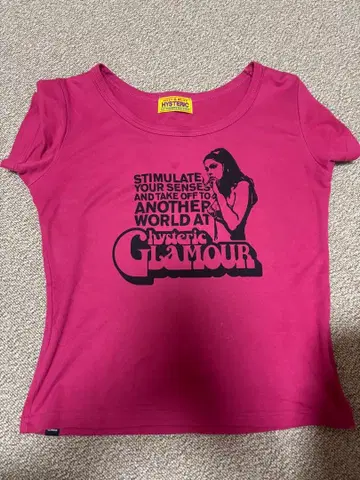 HYSTERIC GLAMOUR 반팔 T셔츠 핑크