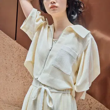 [ STUDIOUS ] 워셔블 메쉬 블루종