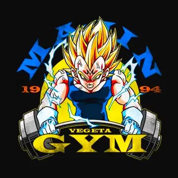 [탱크탑] MAJIN VEGETA GYM 마인 베지터 헬스장 블랙 XL