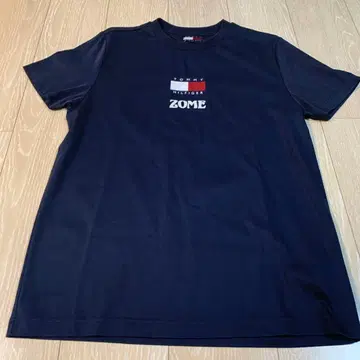 TOMMY HILFIGER 로고 자수 티셔츠 네이비 M