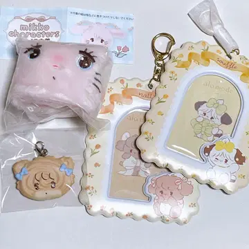 mikko characters 페이스 복조리 카드 케이스 수제 간식 참