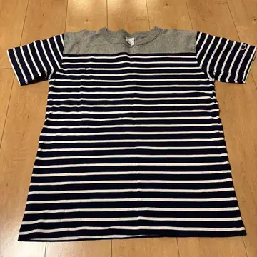 Champion 보더 T셔츠 크루넥