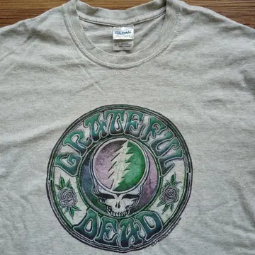 Grateful Dead T셔츠 밴드T 멜란지 그레이