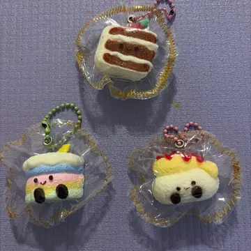 디저트 모티브 키링 3세트