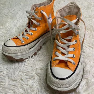 Converse 컨버스 통굽 스니커즈 오렌지 22.5cm