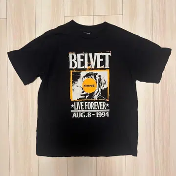 BELVET 프린트T셔츠 블랙