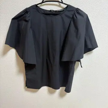 M-premier BLACK 반팔 블라우스 블랙 36
