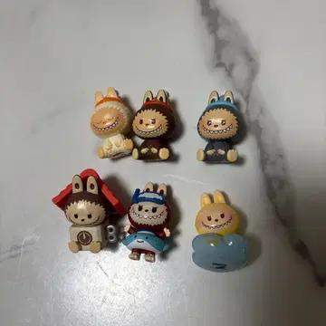 POP MART labubu bean 미니 피규어 6체 세트