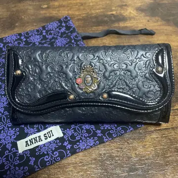 ANNA SUI 장지갑 가마구치 블랙 셀팡