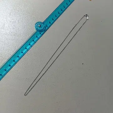 플라티나 실버제 체인 목걸이 ps 각인 있음 길이 45cm 정도