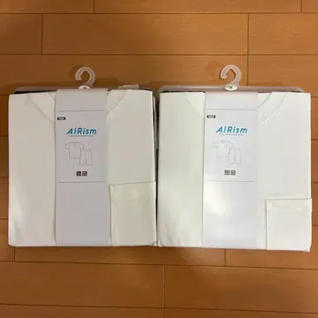 가격 인하 불가 유니클로 반팔 에어리즘 코튼 세트 2세트
