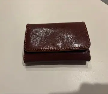 도치기 가죽 명함지갑 브라운 남성용