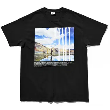 [낙하의 왕국 x weber] T shirt 블랙 L 사이즈