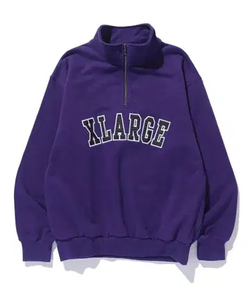 XLARGE 하프 지퍼 맨투맨 XL 퍼플
