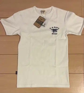 미사용 새상품 AVIREX U.S. NAVY SEALS 리브 티셔츠 S