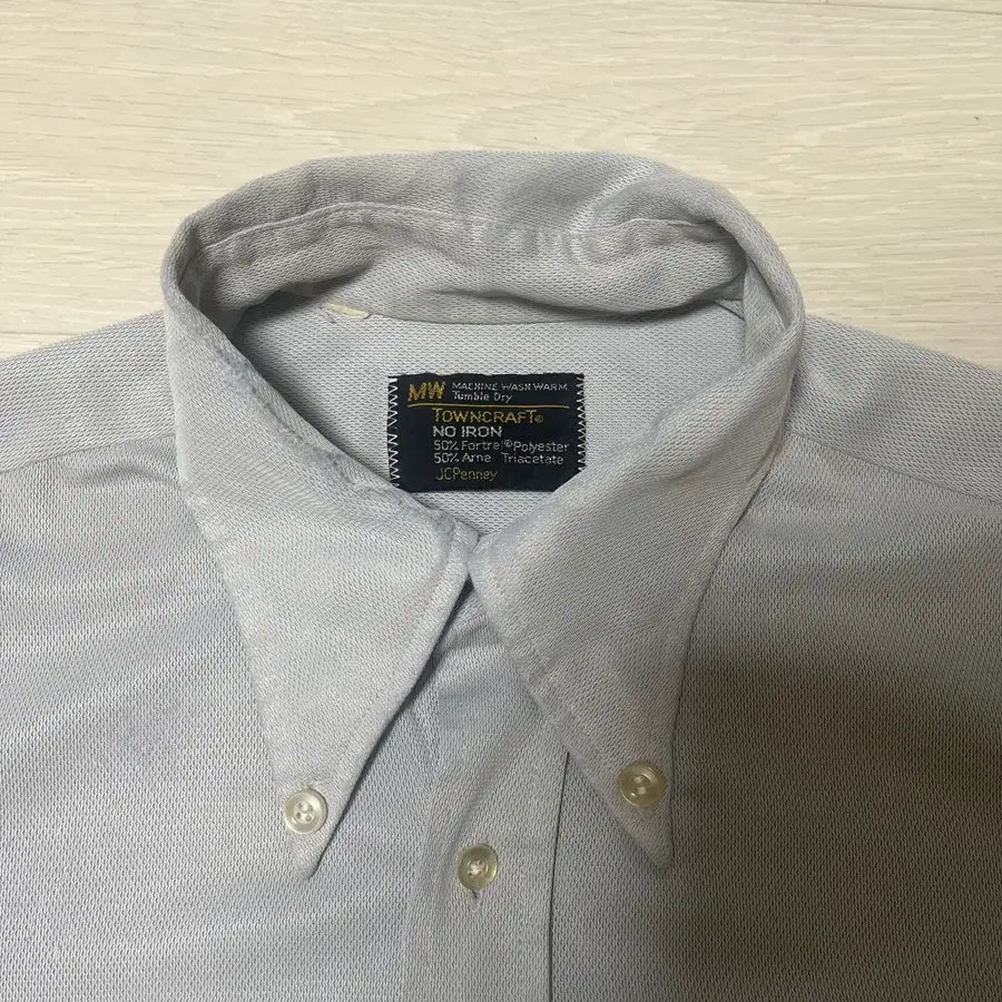 70s Towncraft JC Penny 피크드 카라 셔츠 라커빌리 타운크래프트