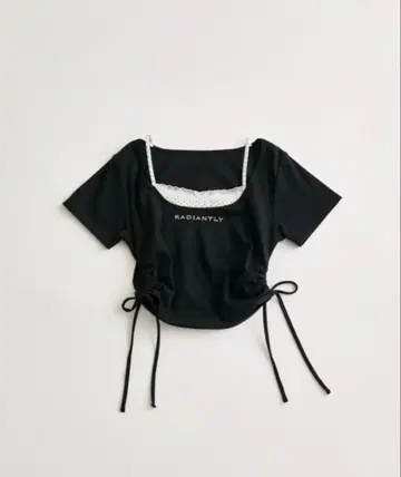 OLIVE des OLIVE 레이어드 스타일 드로스트 T셔츠