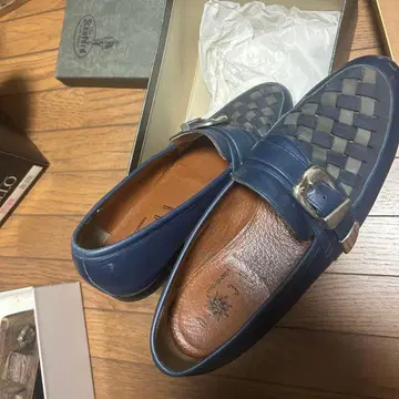 BBCO 비비코 남성용 가죽 신발 26.5cm 새상품급 이탈리아제