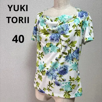 YUKI TORII INTERNATIONAL 꽃무늬 반팔 티셔츠 40