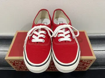 VANS 애너하임 Authentic 레드 스니커즈 반스