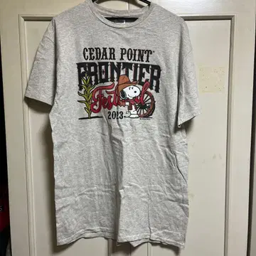 CEDAR POINT 2023 티셔츠 스누피 그레이 L