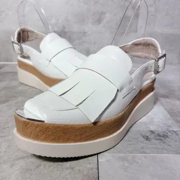 STACCATO 슬링백 플랫폼 샌들 23cm
