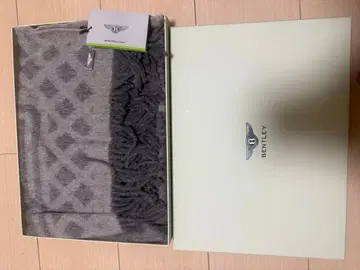 Bentley 울 담요 스톨 그레이