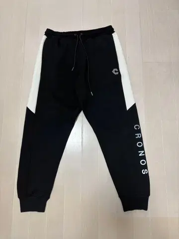 CRONOS 조거 팬츠 블랙 화이트 M 사이즈