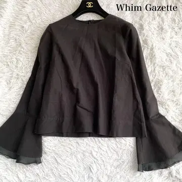Whim Gazette 페플럼 슬리브 블라우스 24년 프리 사이즈