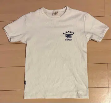AVIREX U.S. NAVY SEALS 리브 티셔츠 화이트 S