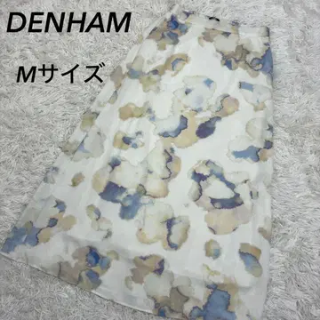 DENHAM 덴함 수채화풍 플라워 프린트 플레어 스커트 38 M 사이즈