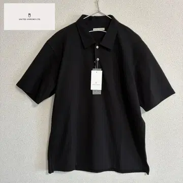 새상품 UNITED ARROWS 분또 피케 셔츠 UA COZY 블랙