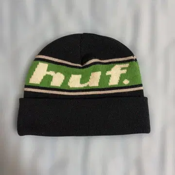 HUF 니트 모자 비니 블랙 그린