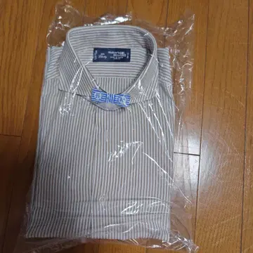 Maker's Shirt 카마쿠라 긴팔 셔츠 브라운 스트라이프 39-83