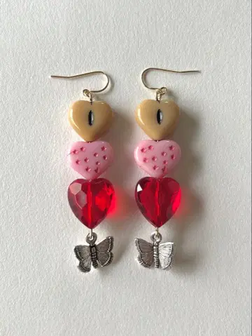 5살이 만드는 귀걸이