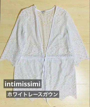 [새상품급] intimissimi 화이트 레이스 가운 M 사이즈