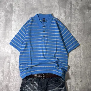 00s GAP polo shirt border cboy y2k