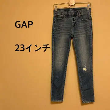 [ GAP ] 여성용/데님/청바지/스키니/데미지/블루