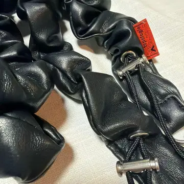 Topologie Bungee Strap Leather 블랙 단독