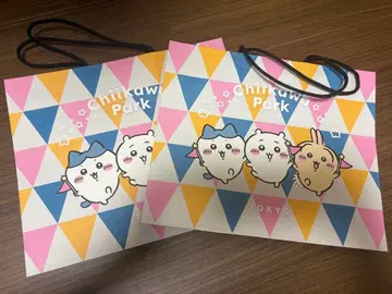 치이카와 파크 한정판 쇼핑백 종이 쇼핑백 2개