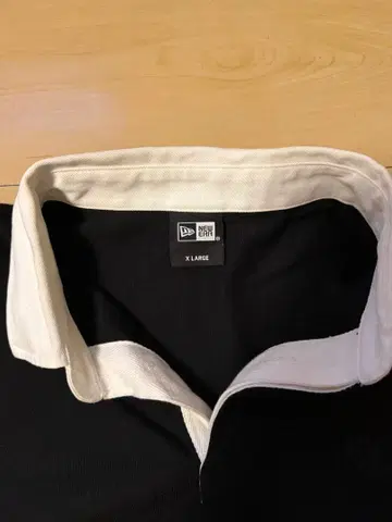 NEW ERA 라거 셔츠 반팔 블랙 화이트 XL