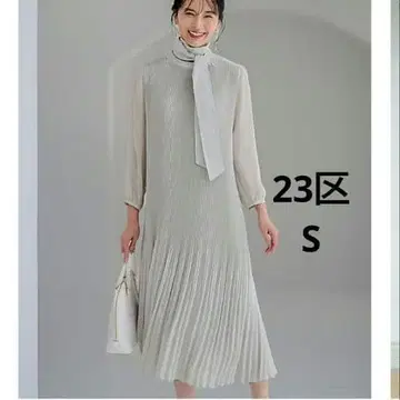 [ 새상품 ] 23구 플리츠 롱 원피스 S 긴팔 원피스 온워드 카시야마