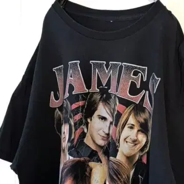 제임스 매슬로 JAMES MASLOW 티셔츠 블랙 검정 구제 의류