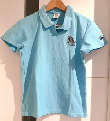 [ 새상품급 하와이 한정판 ] 클레이지 셔츠 피케 셔츠 스카이블루 S 밤캣