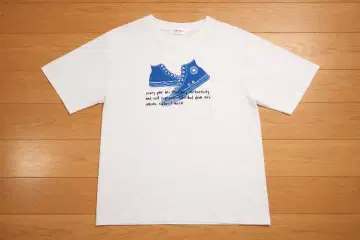 25 미사용 새상품 [ CONVERSE ] 컨버스 T셔츠 한정판 스니커즈 모델 L